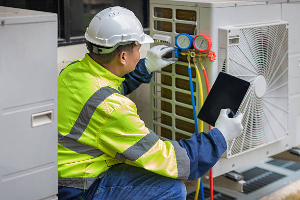 Professional Hvac technician working in Abingdon, MD